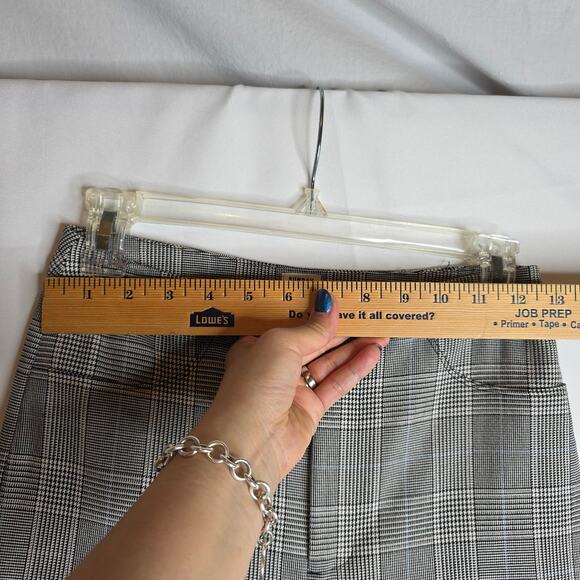 Sunday Best Sz2 Black n White Houndstooth Check Plaids Freshman Straight pants - Picture 9 of 13